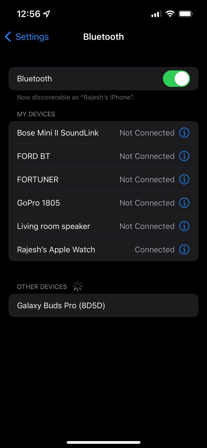 Ghép nối tai nghe Galaxy Buds trên iPhone (Ảnh: Internet)