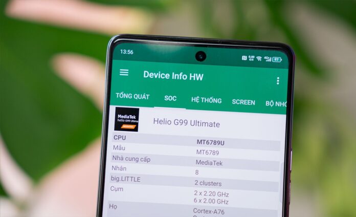 TECNO CAMON 30 được trang bị chip MediaTek Helio G99 Ultimate, phiên bản nâng cấp dành riêng cho thiết bị TECNO từ con chip Helio G99 tiêu chuẩn (Ảnh: Internet)