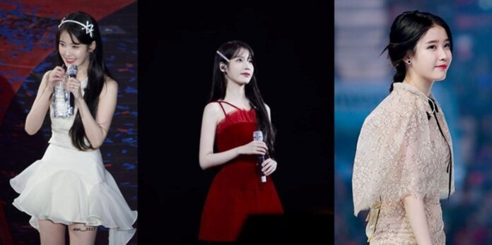 Các hình ảnh của IU trong HER World Tour 2024 và Melon Music Awards 2014 (Ảnh: Internet)