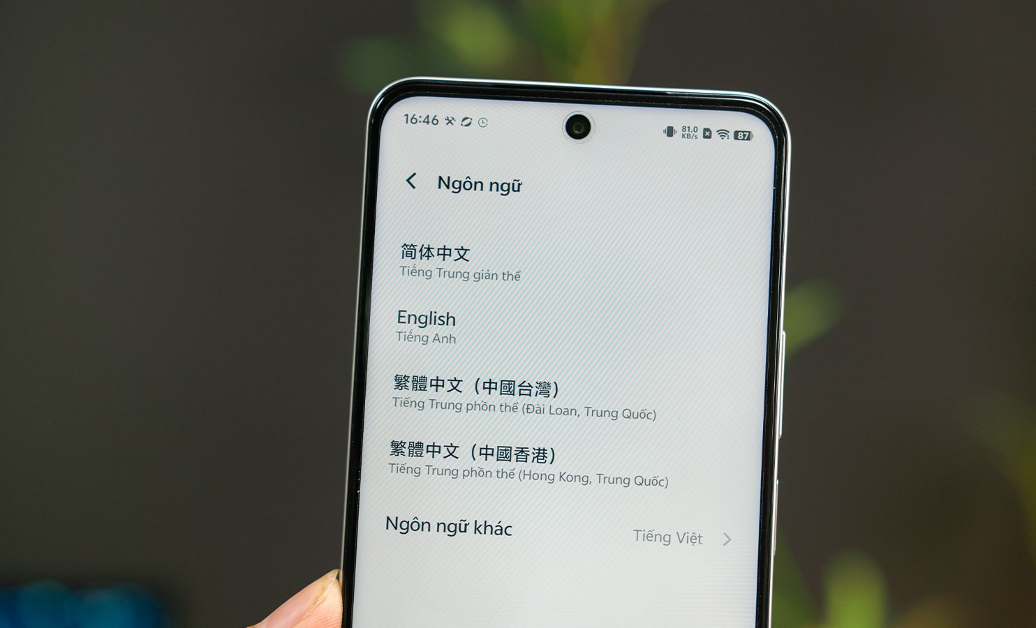 Mặc dù là phiên bản xách tay, iQOO Z9x vẫn được tích hợp sẵn tiếng Việt, giúp người dùng trong nước dễ dàng sử dụng (Ảnh: Internet)