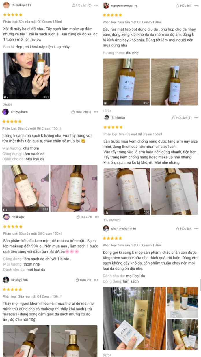 Review dầu rửa mặt tạo bọt thuần chay dAlba White Truffle Return Oil Cream Cleanser: Có tốt như lời đồn? chống oxy hóa d Alba d Alba White Truffle Return Oil Cream Cleanser dầu rửa mặt Dầu rửa mặt d Alba White Truffle Return Oil Cream Cleanser dầu rửa mặt tạo bọt thuần chay d Alba White Truffle Return Oil Cream Cleanser dưỡng ẩm kháng khuẩn làm đẹp làm sạch da làm sạch lớp makeup ngừa mụn Review dầu rửa mặt d Alba Skincare