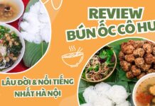 Review quán bún ốc cô Huệ (Nguồn: Bloganchoi)