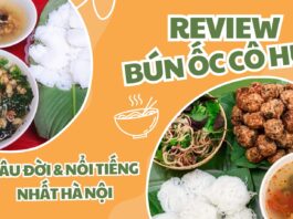 Review quán bún ốc cô Huệ (Nguồn: Bloganchoi)