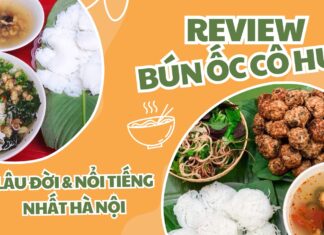 Review quán bún ốc cô Huệ (Nguồn: Bloganchoi)