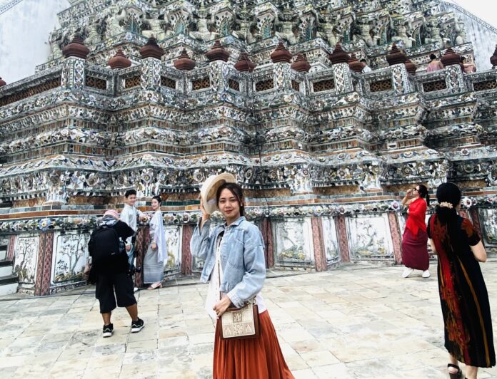 Ảnh chụp tại chùa Wat Arun. (Ảnh: Kim Cúc)