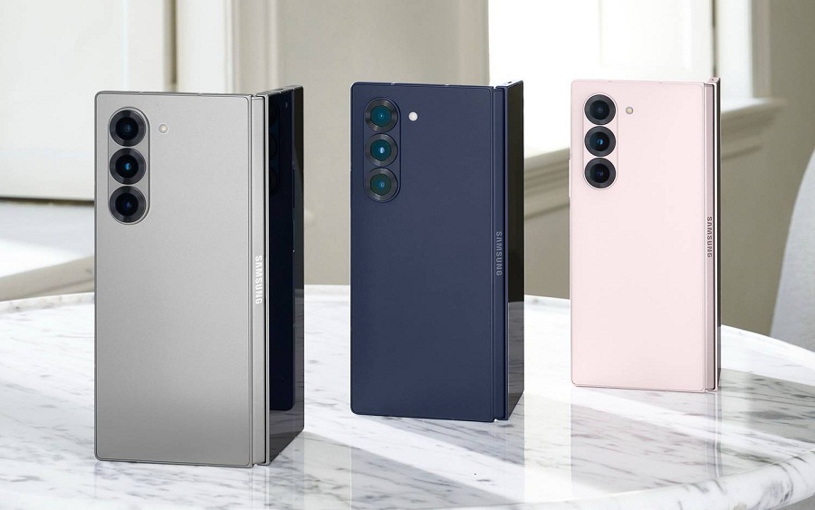 Điện thoại Galaxy Z Fold 6 với 3 tùy chọn màu khác nhau (Ảnh: Internet)