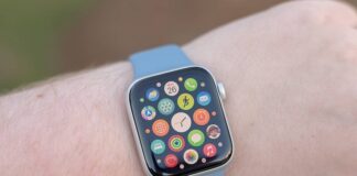 Ngăn kéo ứng dụng dạng lưới của Apple Watch SE 2022 (Ảnh: Internet)