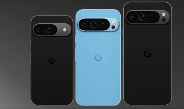 Dòng điện thoại Pixel 9 của Google nhìn từ phía sau (Ảnh: Internet)