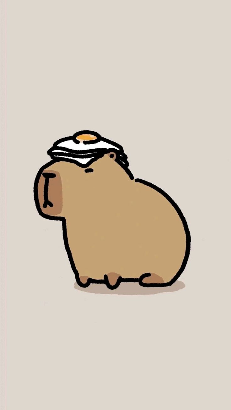 Hình nền Capybara siêu đáng yêu