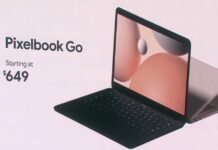 Laptop Google Pixelbook Go (Ảnh: Internet)