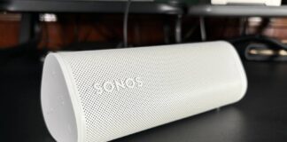 Logo Sonos trên loa Roam 2 (Ảnh: Internet)