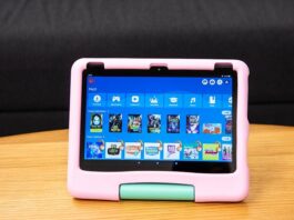 Màn hình chính của máy tính bảng Amazon Fire HD 10 Kids (Ảnh: Internet)