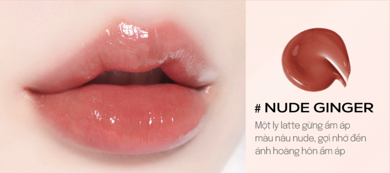 Son nước Inga Glassy Water Glow Lip Tint