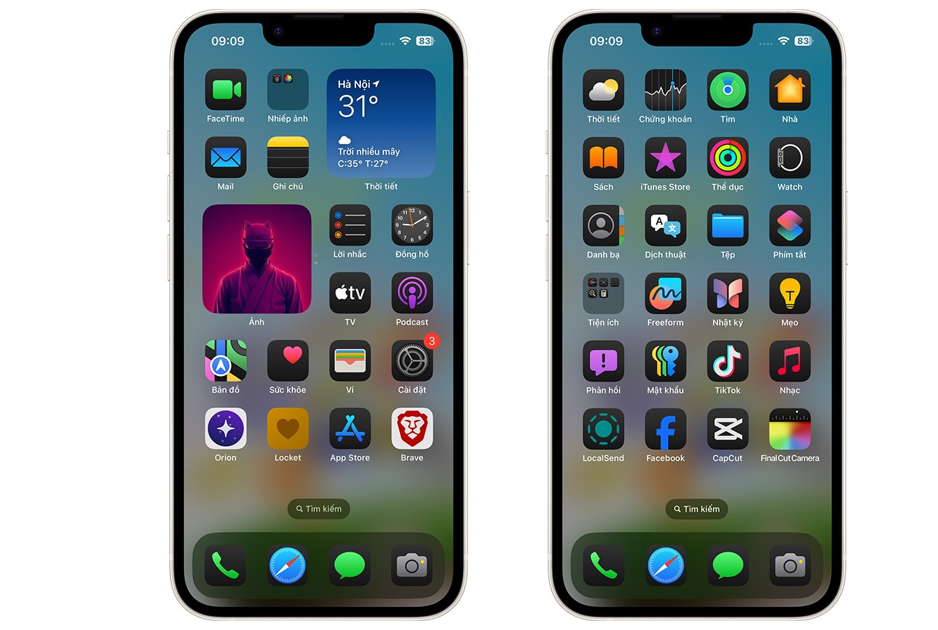 Tính năng Dark Mode trên iOS 18 Beta 3 (Ảnh: Internet)