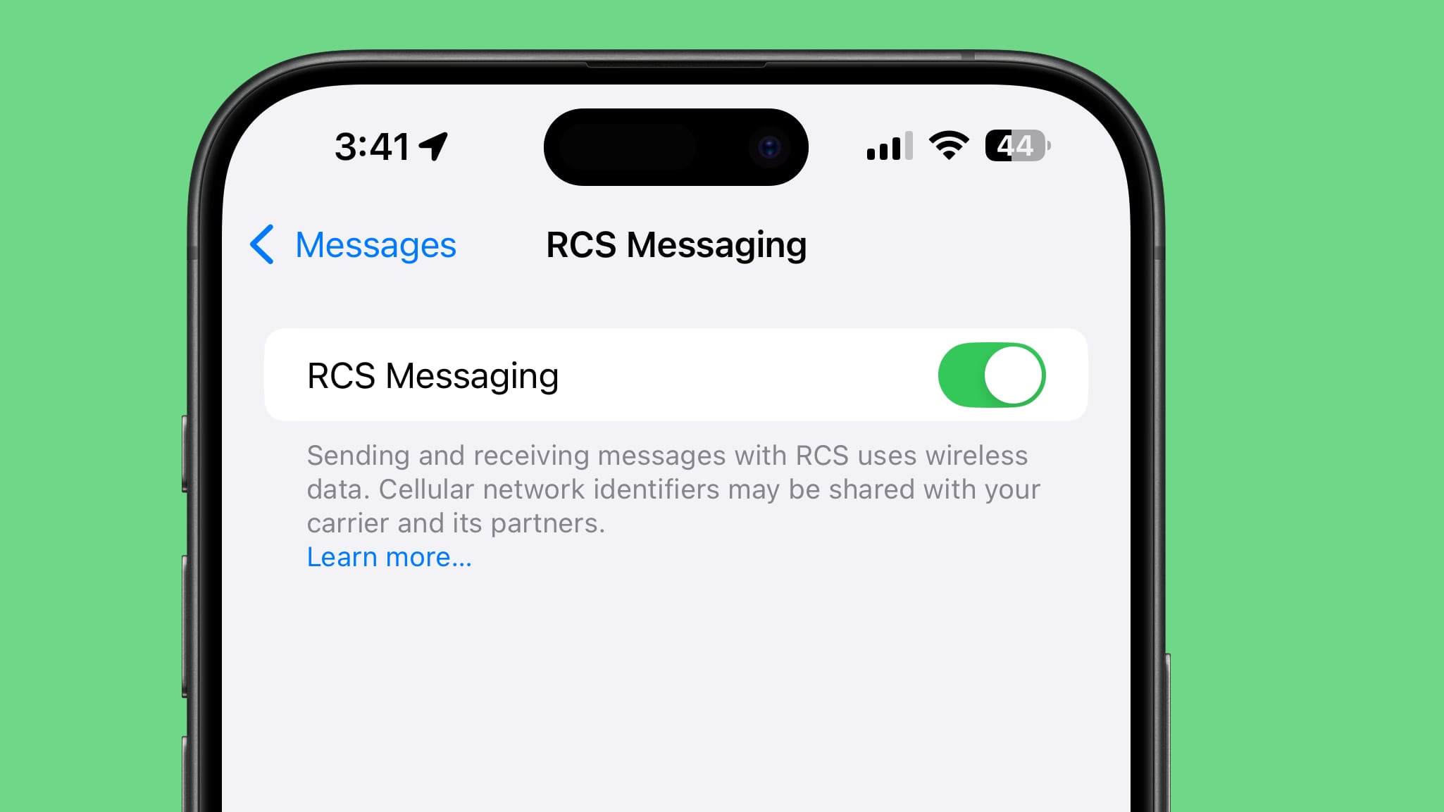 Giao diện RCS có sự thay đổi rõ rệt trong iOS 18 Beta 3 (Ảnh: Internet)