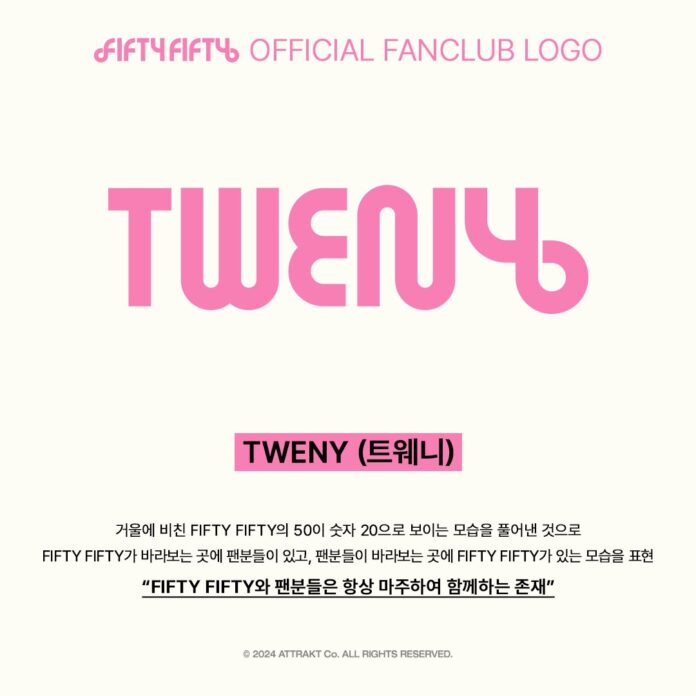 FIFTY FIFTY có tên fandom mới là "TWENY" (Ảnh: Internet)