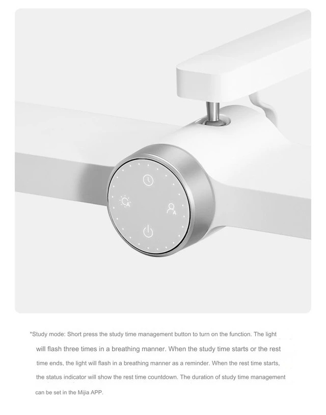 Đèn bàn thông minh Xiaomi Mijia Desktop Study Lamp Pro sở hữu thuật toán điều chỉnh độ sáng độc quyền của Mijia, chiếc đèn sẽ tự động thích ứng với mọi thay đổi của ánh sáng môi trường (Ảnh: Internet)