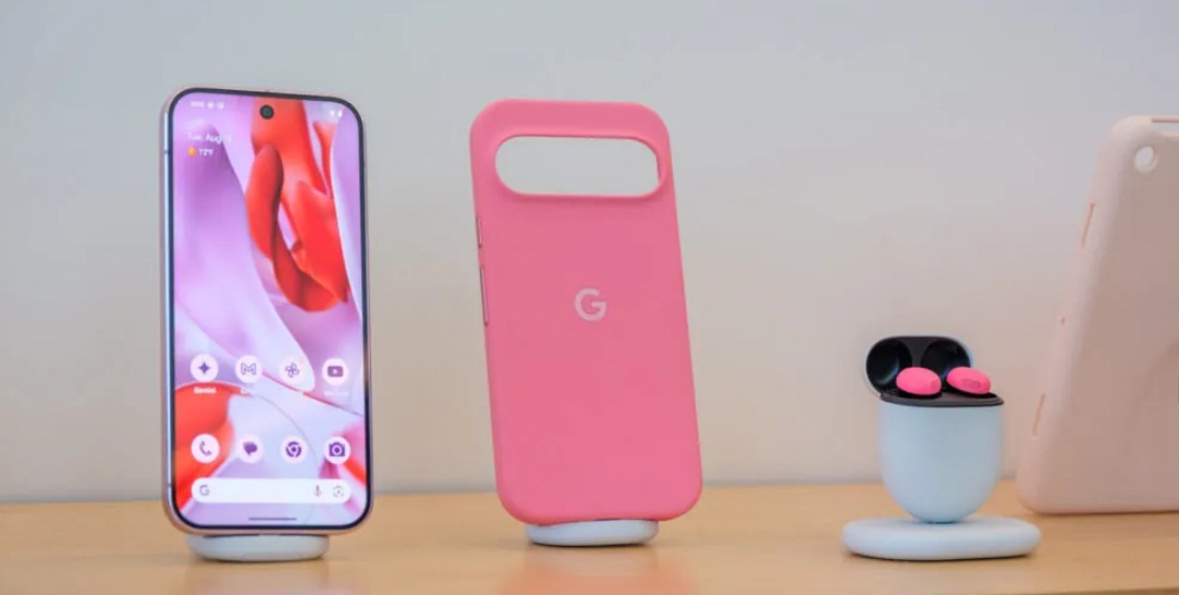 Ốp lưng của Google màu hồng dành cho điện thoại Pixel 9 (Ảnh: Internet)