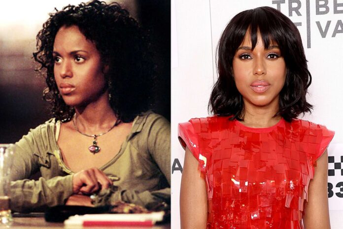 Diễn viên Kerry Washington năm 2005(trái) và 2024(Ảnh: Internet)