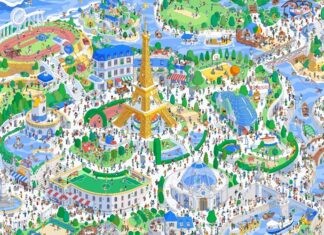 Sân chơi của Google dựa theo Olympic Paris 2024 (Ảnh: Internet)