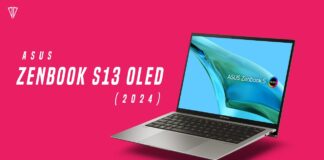 Laptop ASUS Zenbook S 13 OLED 2024 (Ảnh: Internet)