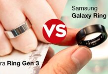 Nhẫn thông minh Samsung Galaxy Ring và Oura Ring 3 (Ảnh: Internet)