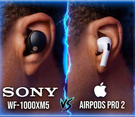 Tai nghe Sony WF-1000XM5 và AirPods Pro 2 (Ảnh: Internet)