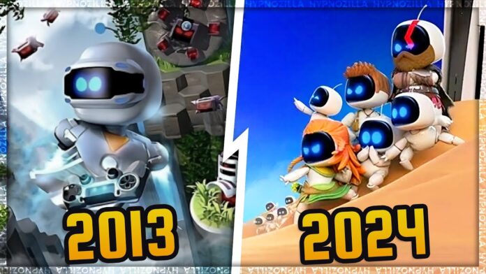 ASTRO BOT phiên bản "thai nghén" năm 2013 và phiên bản mới nhất năm 2024 (Nguồn: Internet)