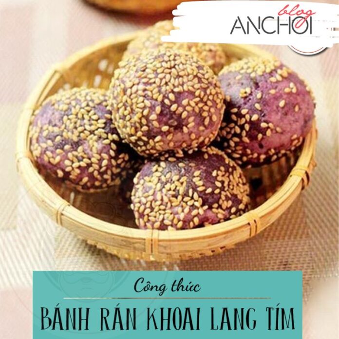 Hướng dẫn cách làm món: Bánh Rán Khoai Lang Tím. (Nguồn: BlogAnChoi sưu tầm)