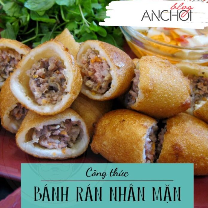 Hướng dẫn cách làm món: Bánh rán nhân mặn. (Nguồn: BlogAnChoi sưu tầm)