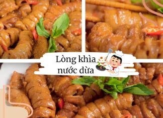 Cách làm món lòng khìa nước dừa. (Nguồn: BlogAnChoi)