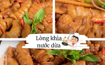 Cách làm món lòng khìa nước dừa. (Nguồn: BlogAnChoi)