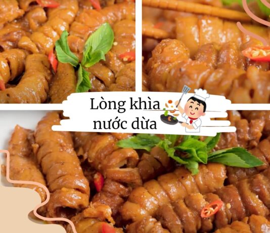 Cách làm món lòng khìa nước dừa. (Nguồn: BlogAnChoi)