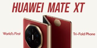 Điện thoại màn hình gập HUAWEI Mate XT (Ảnh: Internet)