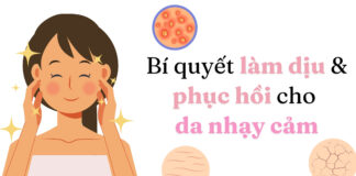 Bí quyết làm dịu và phục hồi da nhạy cảm (nguồn: BlogAnChoi)