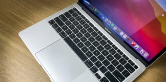 MacBook Air 2020 có cân nặng chỉ vỏn vẹn 1.29kg (Nguồn: Internet)