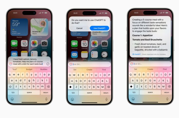 Với iOS 18.2, Siri sẽ được tích hợp khả năng giao tiếp với ChatGPT (Ảnh: Internet)