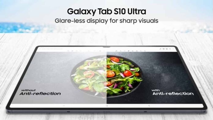 Galaxy Tab S10 Ultra được trang bị tấm nền chống chói tương tự chiếc điện thoại Galaxy S24 Ultra mới nhất (Nguồn: Internet)