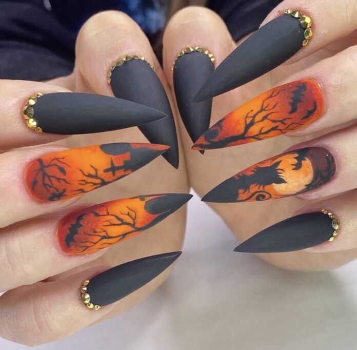 Những mẫu nail Halloween "ma mị"