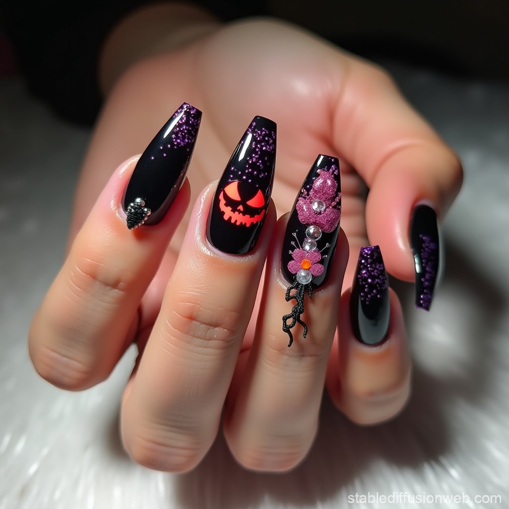 Những mẫu nail Halloween "ma mị"