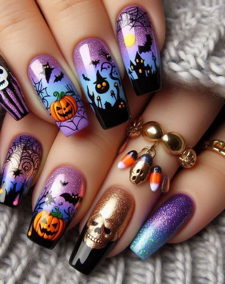 Những mẫu nail Halloween "ma mị"