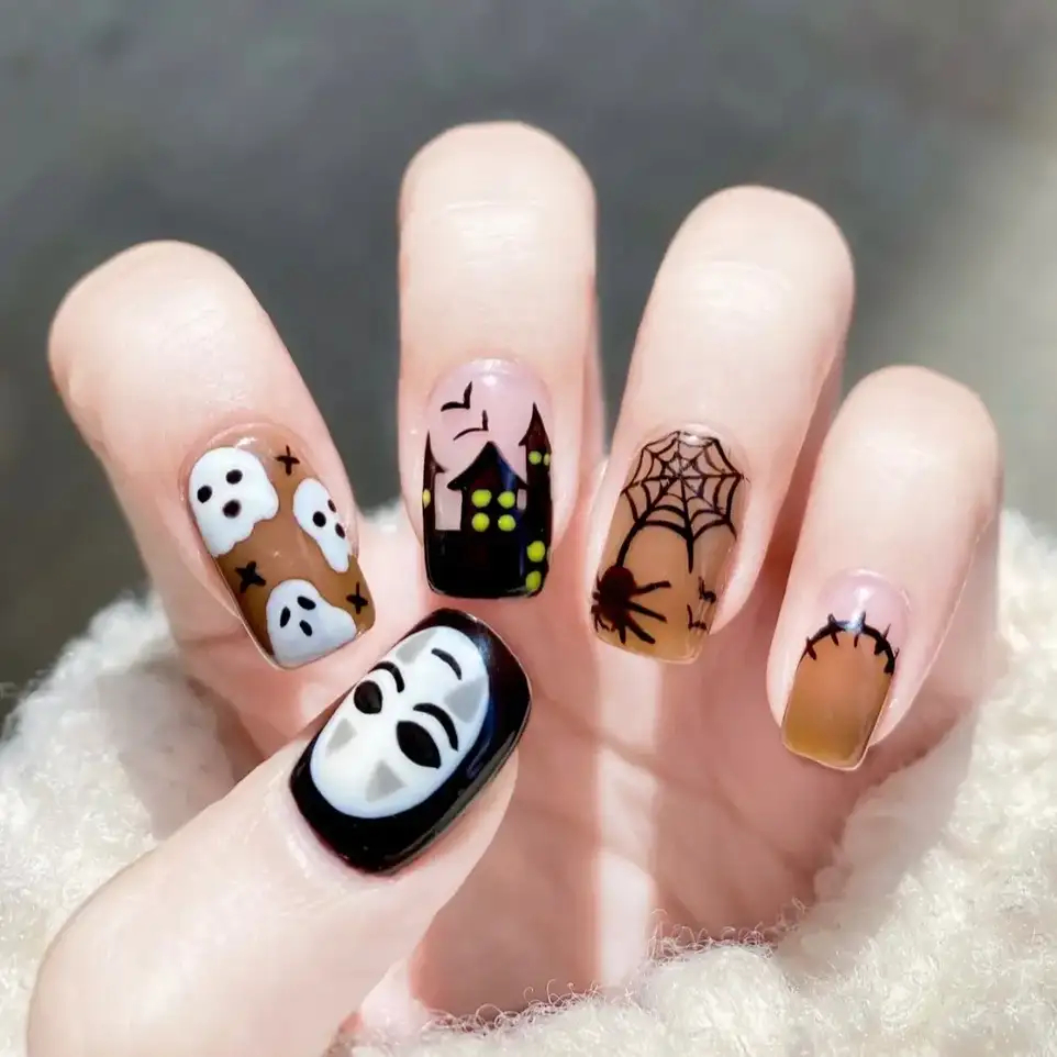 Gợi ý những mẫu nail Halloween ma mị nhưng không kém phần xinh xắn halloween nail nail Halloween những mẫu nail Halloween những mẫu nail Halloween ma mị