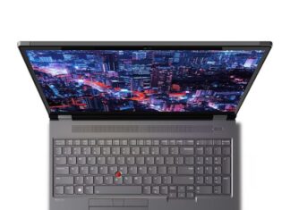 Ngoại hình của chiếc ThinkPad P16 Gen 2 khi nhìn từ trên cao (Nguồn: Internet)