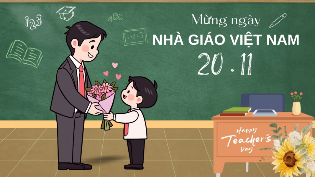 Lời chúc ý nghĩa tới thầy cô (Nguồn: internet)