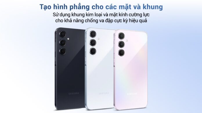 Thiết kế mặt lưng của Galaxy A55 5G (Nguồn: Internet)