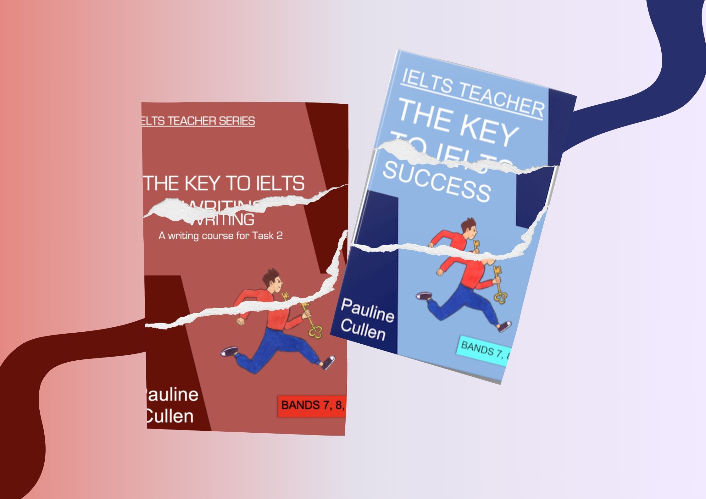 Bộ sách "The Key To IELTS Writing'' và "The Key To IELTS Success" (Nguồn: hlisheng)