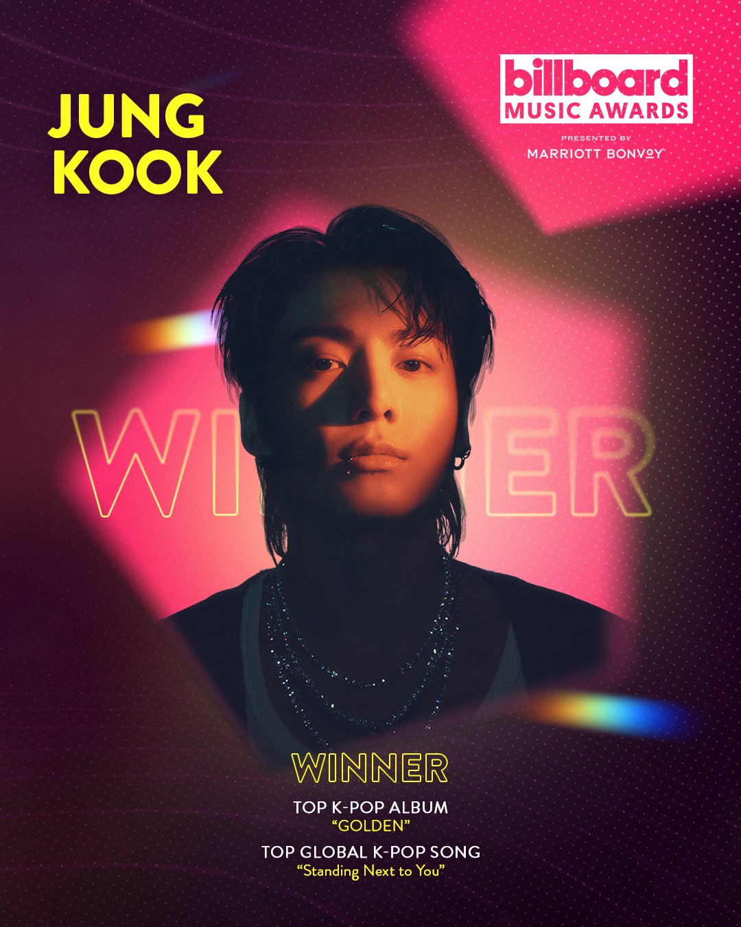 Jungkook BTS giành 2 giải thưởng lớn "Top K-pop Album" và "Top Global K-pop Song" tại Billboard Music Awards 2024 (Ảnh: Internet)