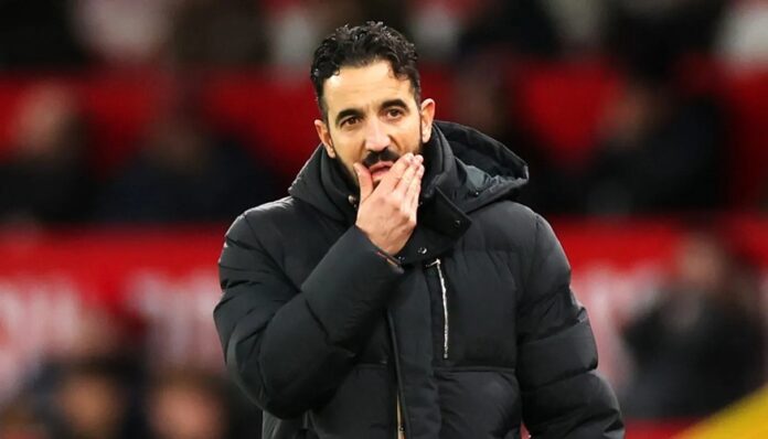 HLV Ruben Amorim gặp nhiều khó khăn tại Man Utd. Ảnh: Premier League.