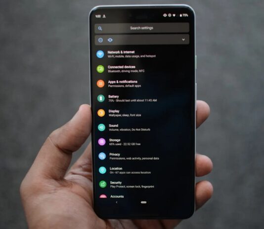 Chế độ nền tối trên điện thoại Android (Ảnh: Internet)