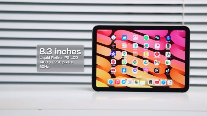 iPad mini 7 có viền bezel khá là dày chứ không được mỏng như iPad Air hay iPad Pro (Ảnh: Internet)